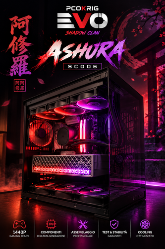 ASHURA | PC GAMING - RYZEN 7 7800X3D - RX 9070 16GB - 1440P