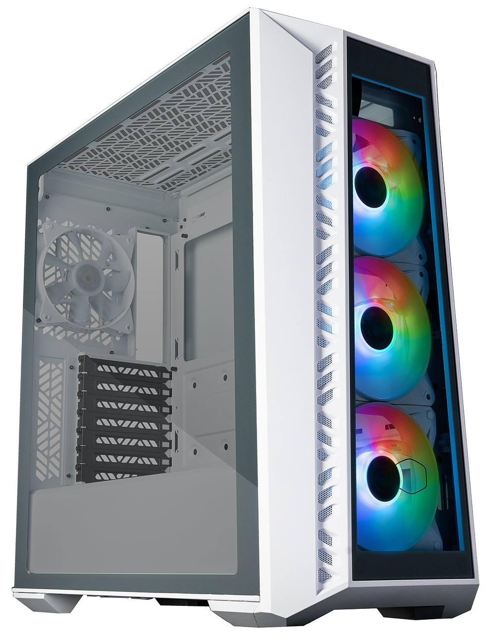 CM MASTERBOX 520 WHITE | MID-TOWER - VETRO - ARGB - 3FAN INCLUSE