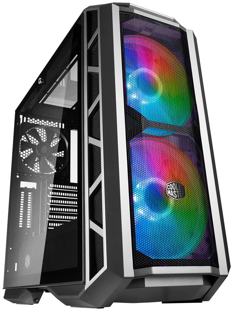 CM H500P GUNMETAL | TOWER - VETRO - ARGB - 2FAN INCLUSE ARGB