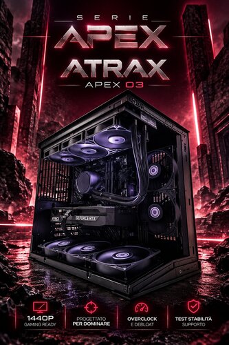 ATRAX | PC GAMING - RYZEN 7 9850X3D - RTX 5070 TI 16GB - 1440P 240HZ
