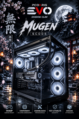 MUGEN | PC GAMING - RYZEN 7 7800X3D - RTX 5070 12GB - 1440P
