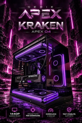 KRAKEN | PC GAMING - CORE 7 ULTRA 270KF PLUS - RTX 5070 TI 16GB - 1440P 240HZ