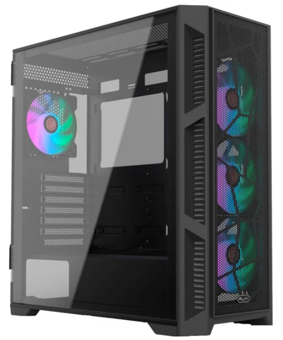 PONOS ULTRA MS4 BK | MID-TOWER - 4X 120 INCLUSE RGB - 4715109924138