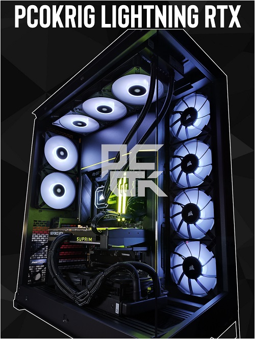 GAMING PC "LIGHTNING RTX" | PC GAMING ASSMEBLATI - CORE I9 14900KF - 64GB D5 6000 RGB - 2TB NVME 4.0 - RTX-4090 24GB LIQUIDO