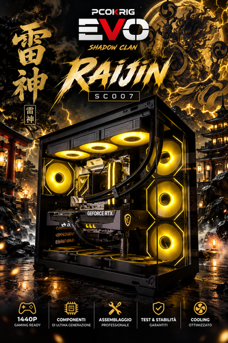 RAIJIN | PC GAMING - CORE 5 ULTRA 250KF PLUS - RTX 5070 12GB - 1440P