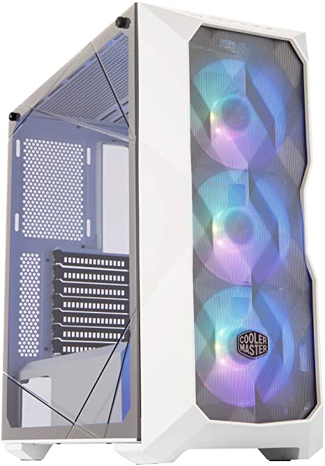 CM TD500M WHITE | MID-TOWER - VETRO - ARGB - 3FAN INCLUSE ARGB