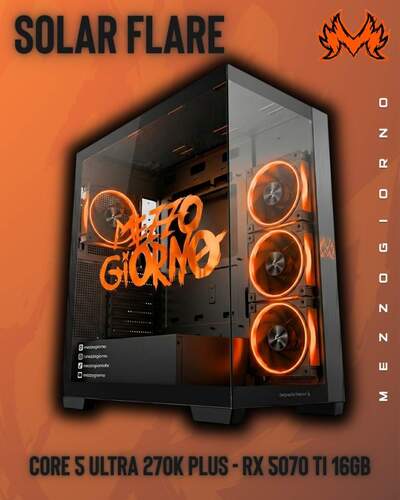 SOLAR FLARE | CORE 7 ULTRA 270K PLUS - RTX 5070TI 16GB - 1440P 240HZ STREAMING